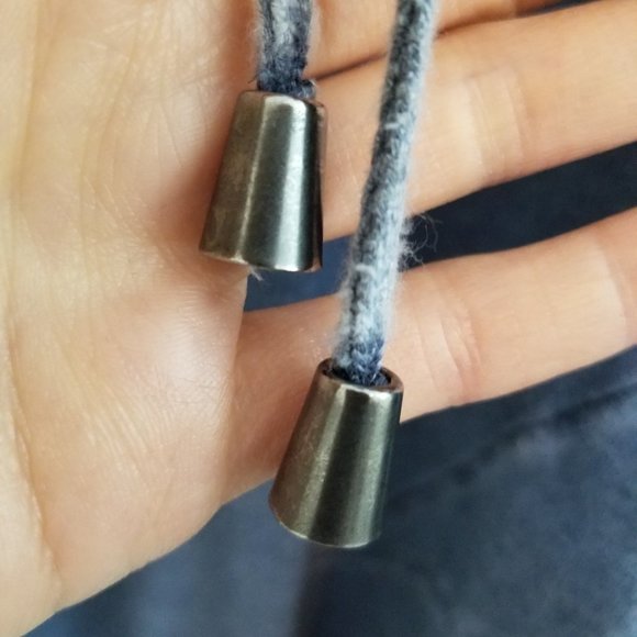 Grey & Gray Women's size Medium Blue Star-Embroidered Hoodie - Picture 6 of 13